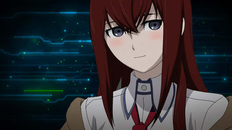 Intelligent And Beautiful Kurisu Makise Wallpaper