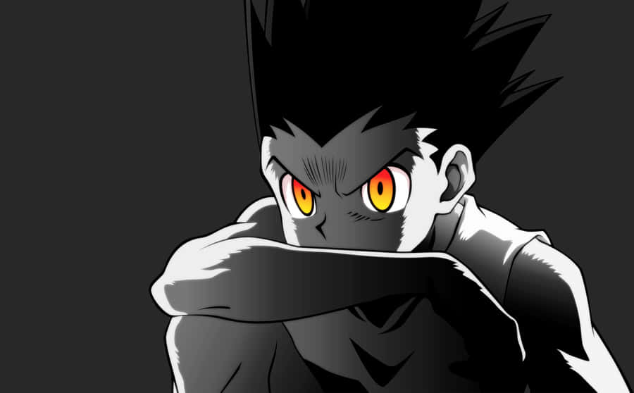 Intense Anime Character Glare Wallpaper