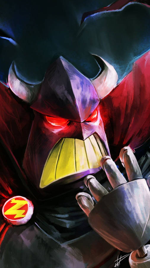 Intense Gaze Of Animated Emperor Zurg Wallpaper