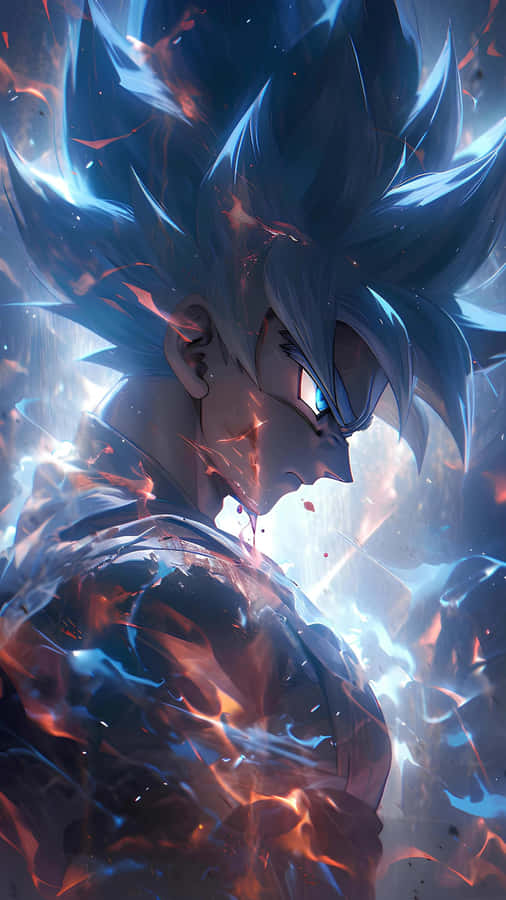 Intense Goku Ultra Instinct Artwork Wallpaper