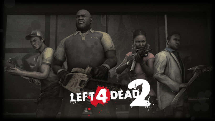 Intense Multiplayer Action In Left 4 Dead Game Wallpaper