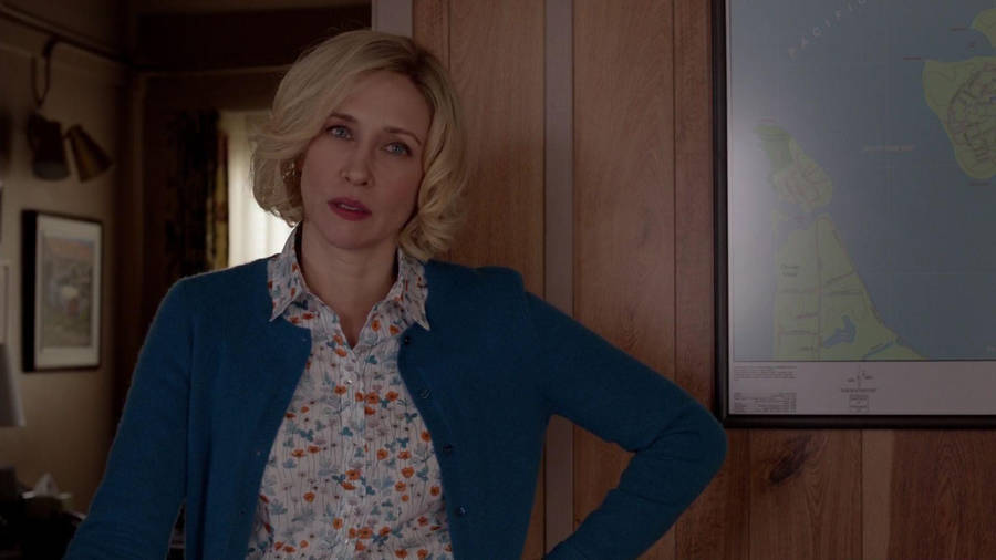 Intense Scene From The Bates Motel Series Featuring Norma Bates. Wallpaper