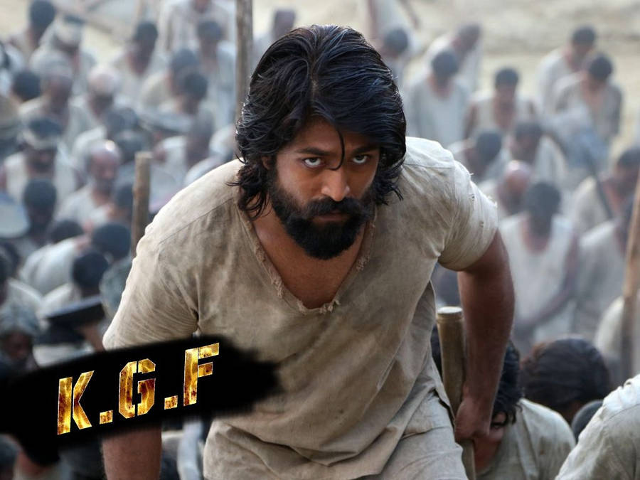 Intense Scene Of Yash From Kgf Movie Wallpaper