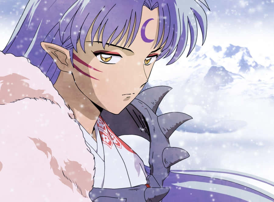 Intense Sesshomaru In Action Wallpaper