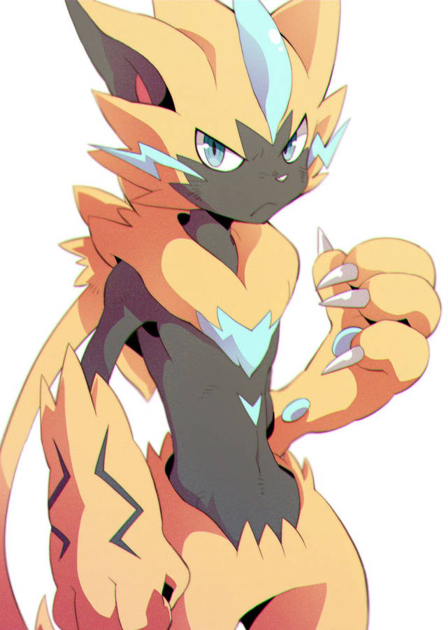 Intense Stare Of Pokemon Zeraora Wallpaper