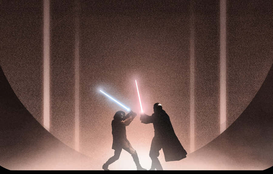 Intimidating Sith Lord In Action Wallpaper