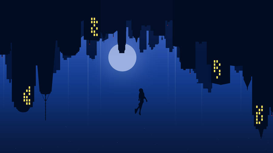 Into The Spider Verse Night View Wallpaper