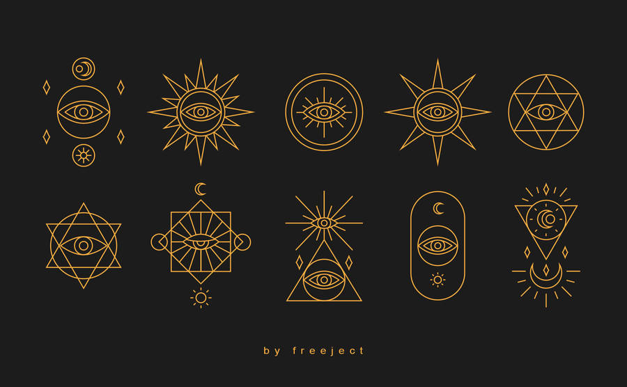 Intricate Esoteric Symbols Wallpaper