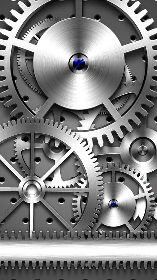 Intricate Mechanical Gears Background Wallpaper