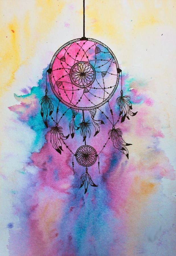 Intricate Native American Dream Catcher Wallpaper