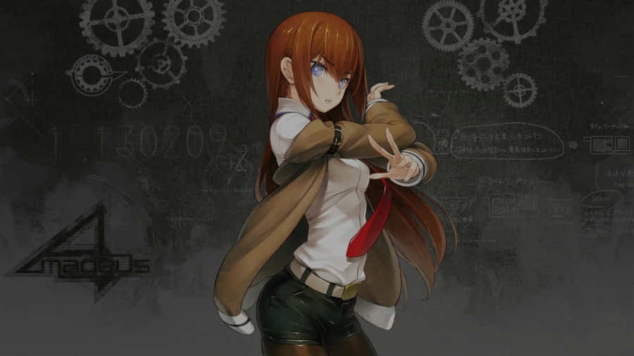 Intriguing Kurisu Makise Wallpaper In High Resolution Wallpaper