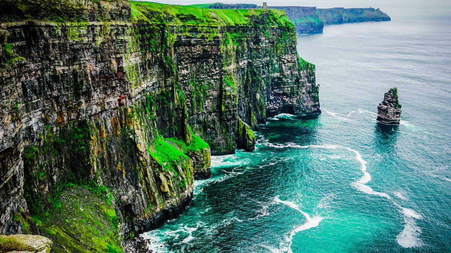 Inviting Natural Views Of Irish Coastline Wallpaper