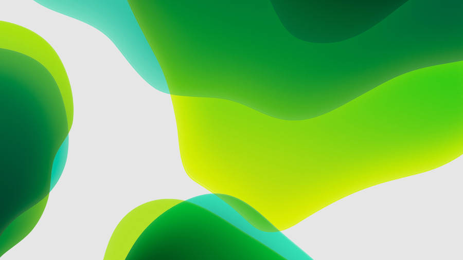 Ios 14 Green Abstract Art Wallpaper