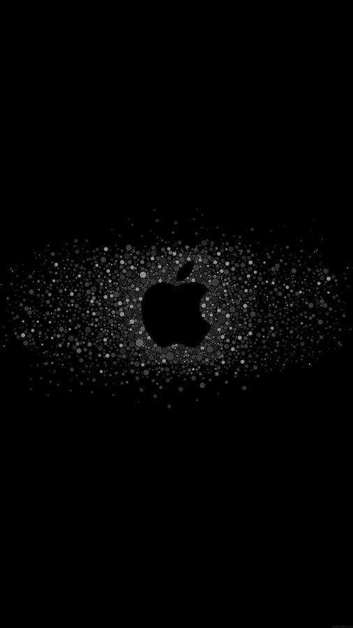 Ios Apple Logo Minimal Dark Iphone Wallpaper