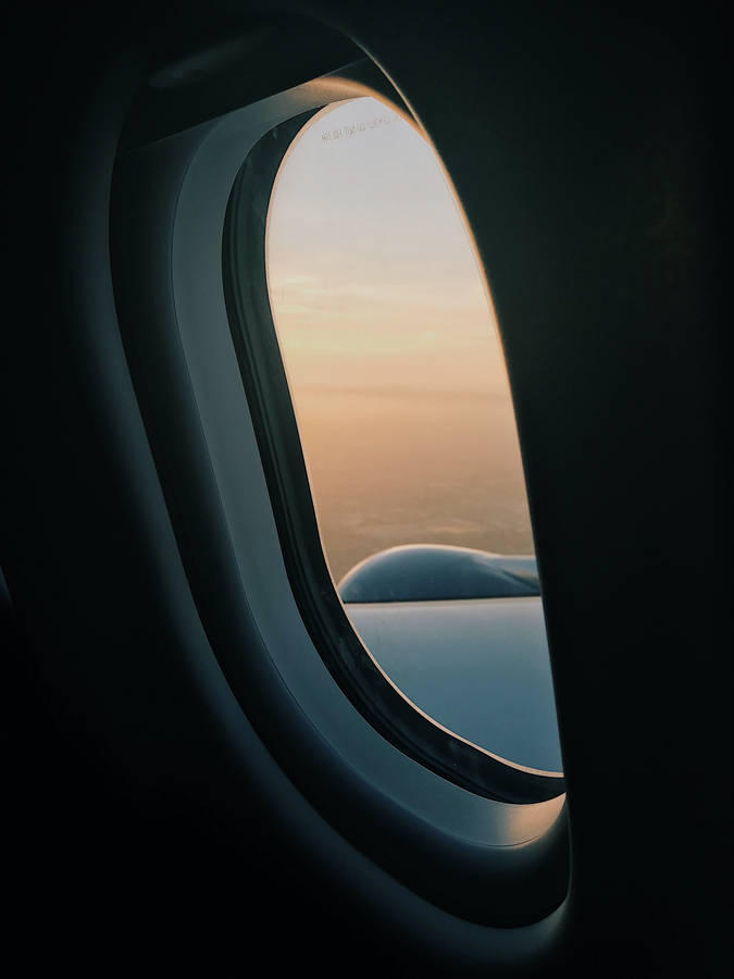 Iphone 11 Black Plane Window Wallpaper