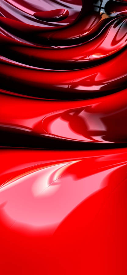 Iphone 11 Pro Red Liquid Metal Wallpaper