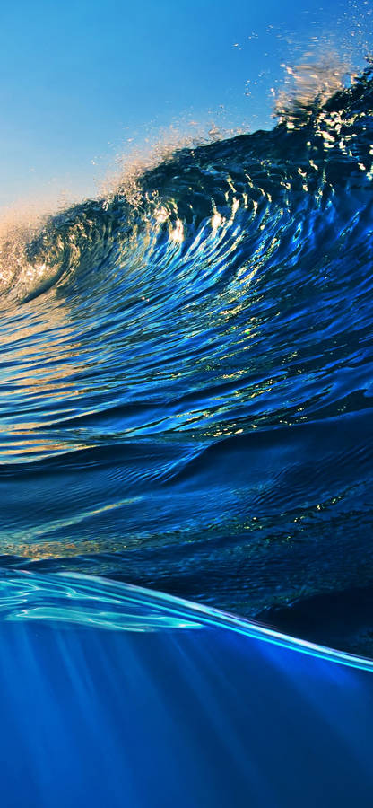 Iphone 12 Pro Max Beach Wave Wallpaper