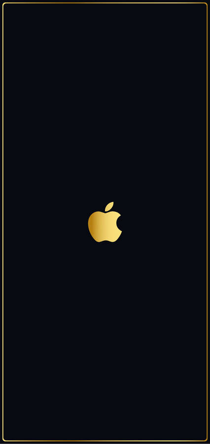 Iphone 12 Pro Max Gold Apple Logo Wallpaper