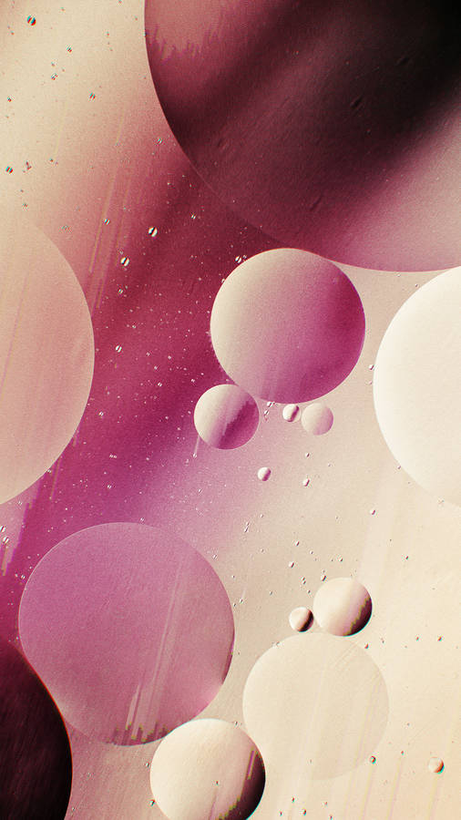 Iphone 12 Pro Max Pink Circles Wallpaper