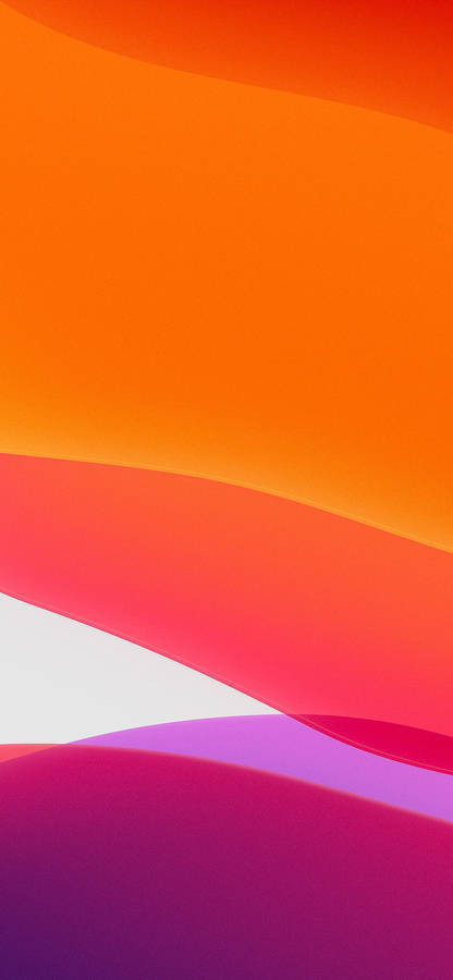 Iphone 13 Ios Pink Orange Abstract Wallpaper