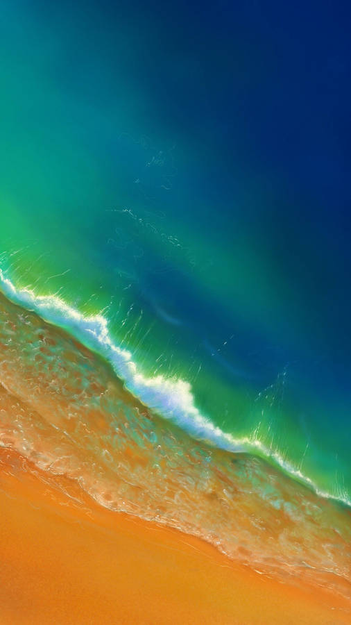 Iphone 14 Green Shore Wallpaper