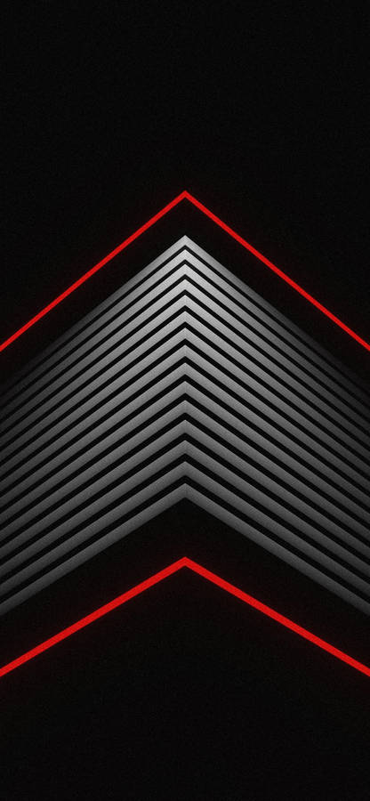 Iphone 14 Pro Black Red Roof Wallpaper