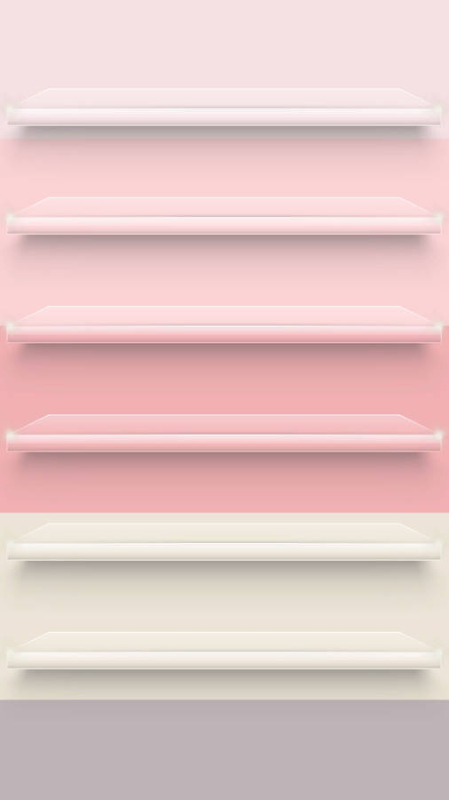 Iphone Home Screen Gradient Shelf Wallpaper