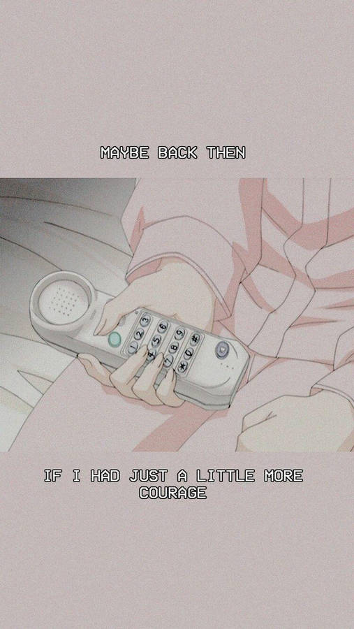 Iphone Pink Aesthetic Anime Phone Wallpaper