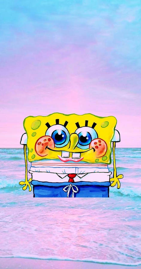 Iphone Pink Aesthetic Spongebob Wallpaper