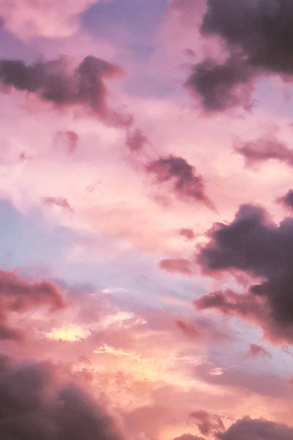 Iphone Pink Aesthetic Sunset Wallpaper