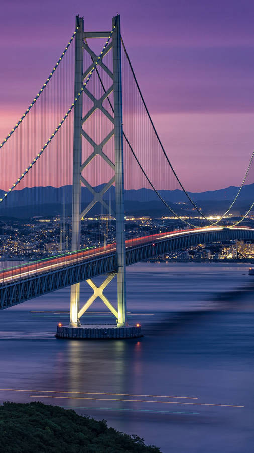 Iphone Travel Japan Akashi Kaikyo Bridge Wallpaper