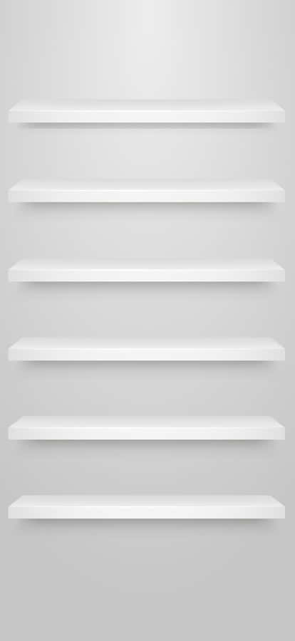 Iphone White Shelves Wallpaper