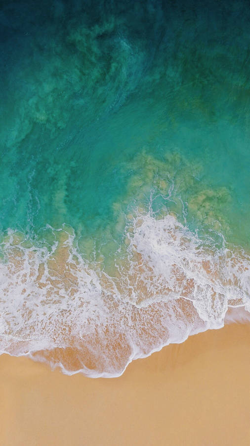 Iphone X Nature View Of Ocean Waves Wallpaper