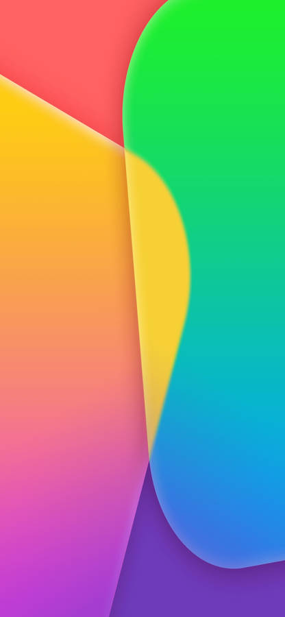 Iphone X Original Colorful Panels Wallpaper