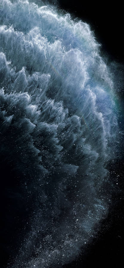 Iphone X Original Crashing Waves Wallpaper