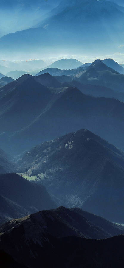 Iphone X Original Mountain Range Wallpaper