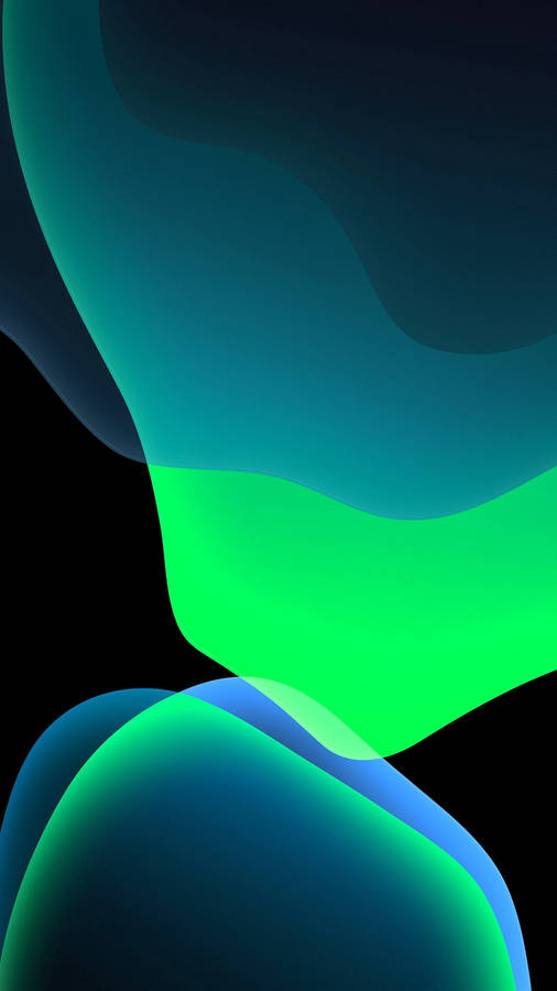 Iphone Xr Red Blue-green Blobs Wallpaper