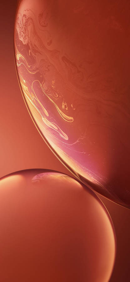 Iphone Xr Red Marble Bubbles Wallpaper