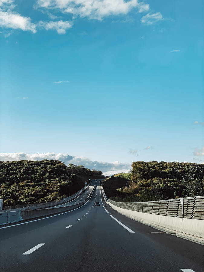 Iphone Xs Max Highway Shot Wallpaper