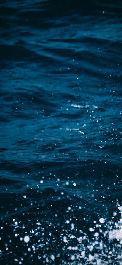 Iphone Xs Ocean Deep Blue Wallpaper