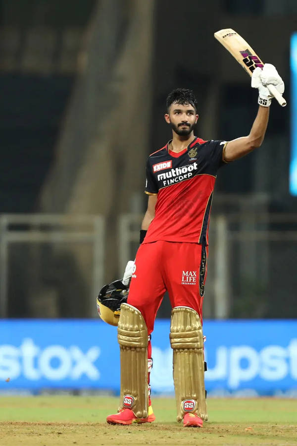 Ipl 2021 Devdutt Padikkal Raised Bat Wallpaper