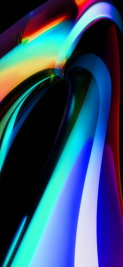 Iridescent Abstract Vector Ios 16 Wallpaper