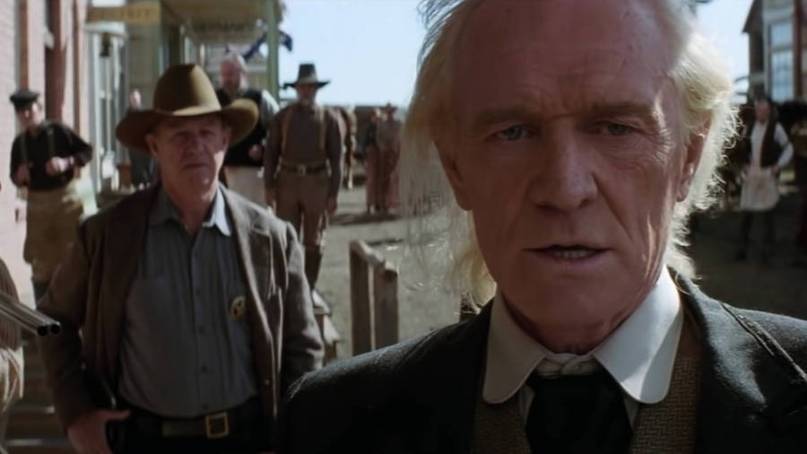 Irish Actor Richard Harris In 1992 Unforgiven Movie Still Wallpaper