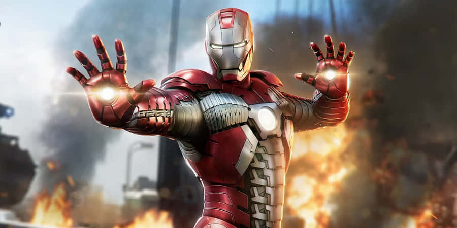 Iron Man2 Power Pose Wallpaper