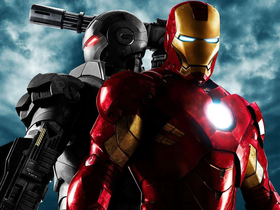 Iron Manand War Machine Standing Strong Wallpaper