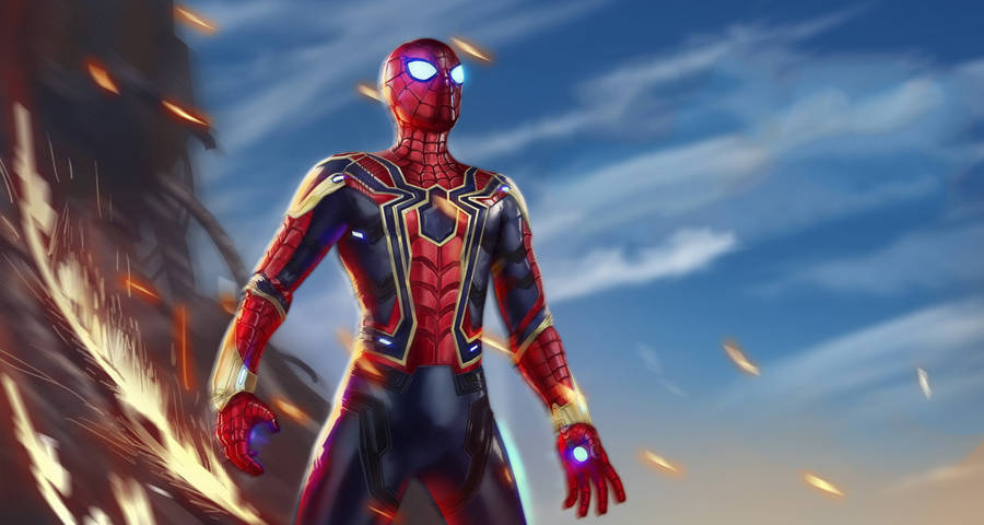 Iron Spiderman Avenger 3d Wallpaper