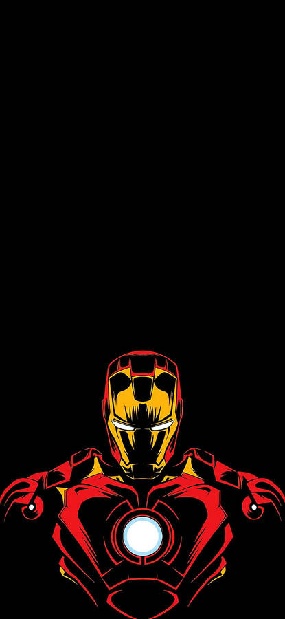 Ironman Black Fingerprint Phone Wallpaper