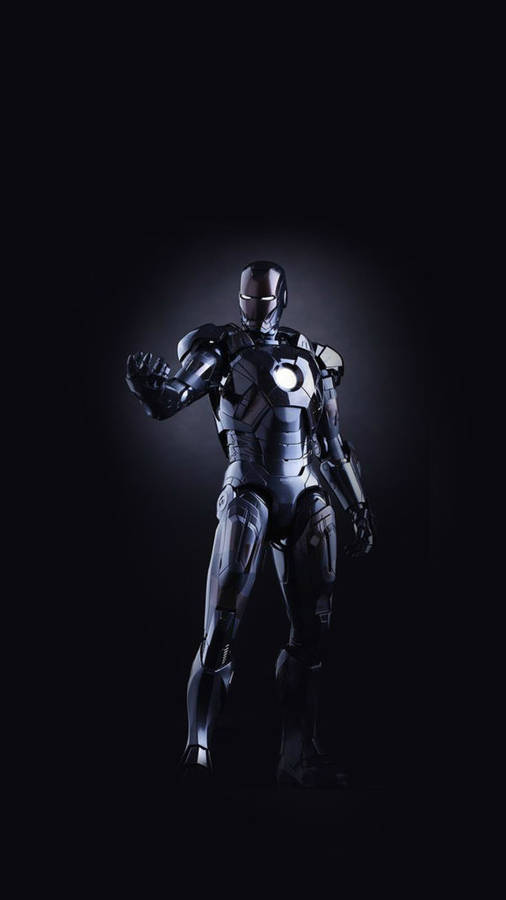 Ironman Figure Dark Iphone Wallpaper