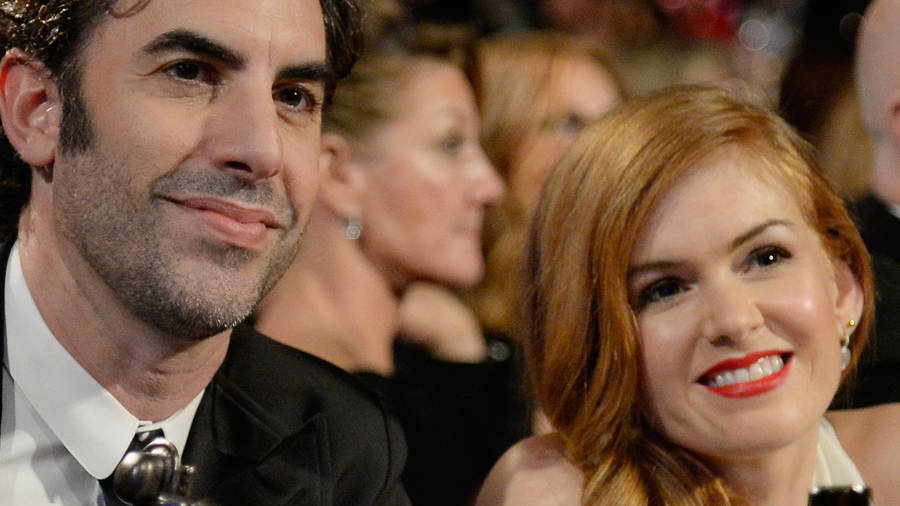 Isla Fisher And Sacha Baron Cohen At Bafta Wallpaper