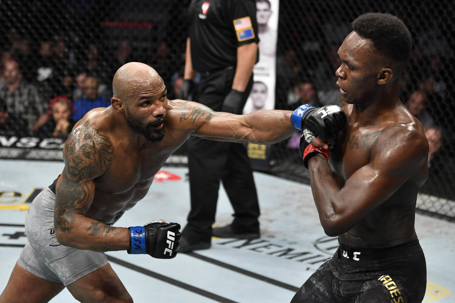 Israel Adesanya Against Yoel Romero Wallpaper